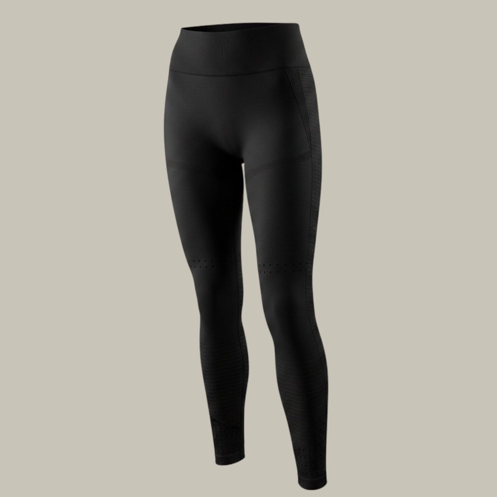 Gymshark Energy+ Seamless Leggings Womens Black High Waisted Eyelet Workout Yoga